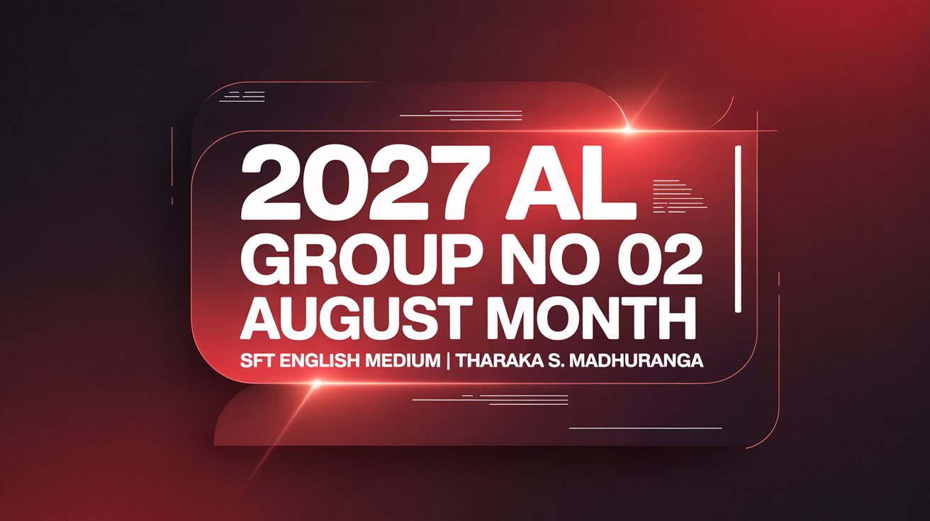 2027 AL – Group No 02 – August