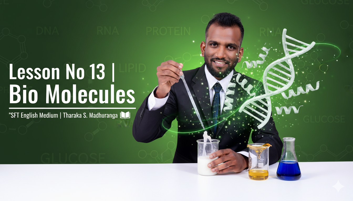 Lesson No 13 – Structure of Biomolecules and Their Importance Recording + Tute